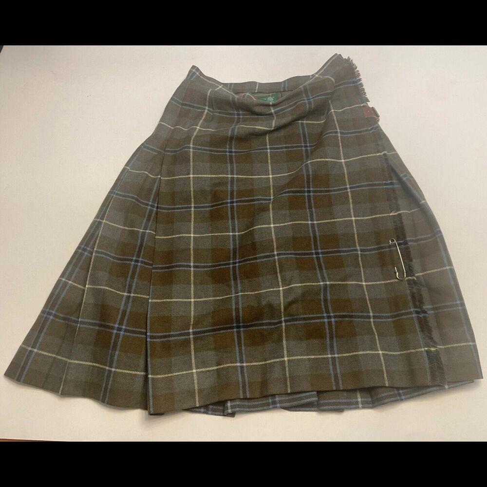 F.P. Helean Kilt Makers Dunedin Medium Tartan 100% Wool Kilt New Zealand Women’s